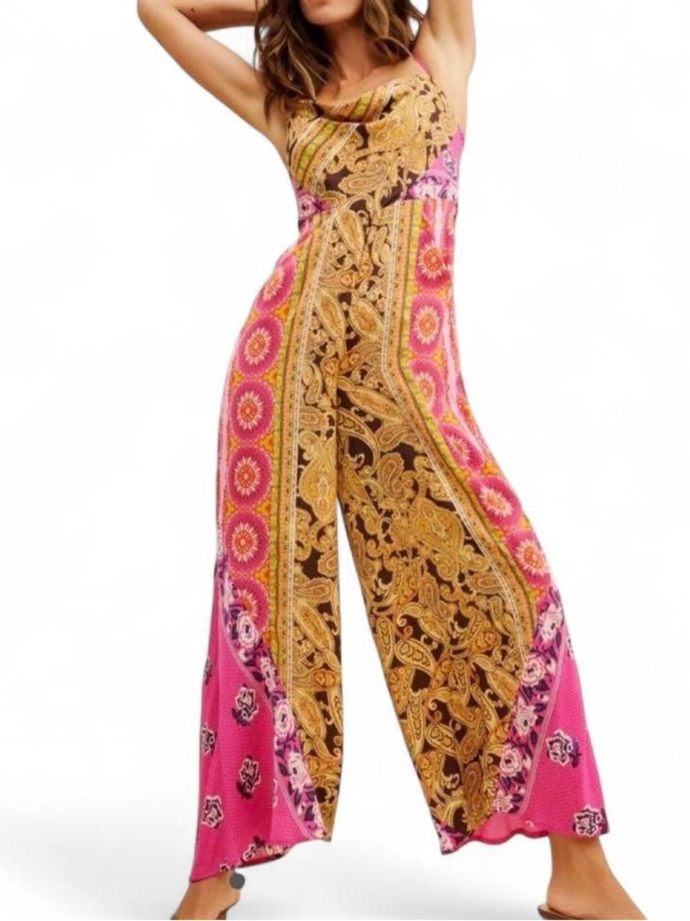 Free People Miranda Printed Jumpsuit